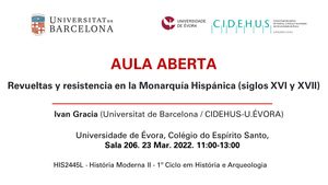 Open lecture by Ivan Gracia Arnau (Univ. Barcelona) Image