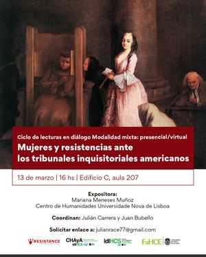 Cycle of readings 'Women and resistance before the American inquisitorial courts' | Mariana Meneses Muñoz
