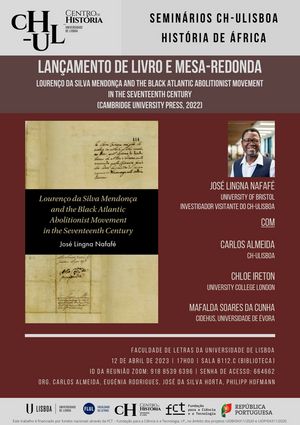 Launching of the book 'Lourenço da Silva Mendonça and the Black Atlantic Abolitionist Movement in the Seventeenth Century', by José Lingna Nafaté Image